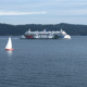 BC Ferries vessel out on the water.