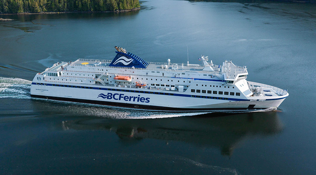 BC Ferries vessel out on the water