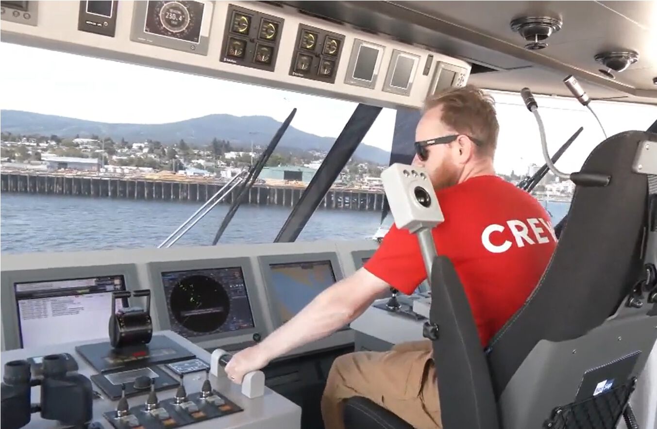 Bridge of BC ferries vessel
