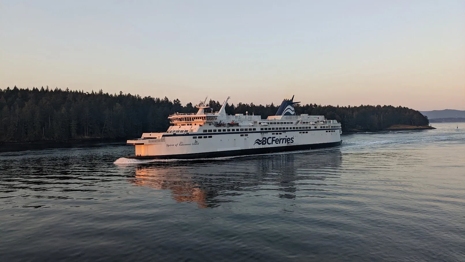 BC Ferries vessel out on the water