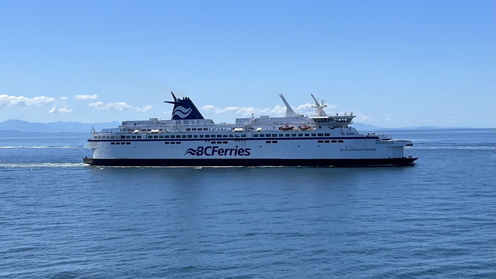 BC Ferries vessel out on the water
