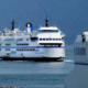 BC ferries vessel approaching Horseshoe Bay
